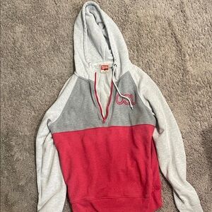 Homage Ohio State Hooded/Quarter Zip Sweatshirt